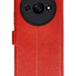 Uray store Xiaomi Redmi A3 4G Kılıf Trend S Plus Kapaklı Kılıf - Kırmızı