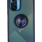 Uray store Xiaomi Redmi K40 Kılıf Montreal Yüzüklü Silikon Kapak - Lacivert