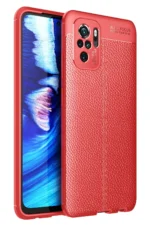 Uray store Xiaomi Redmi Note 10 Kılıf Auto Focus Kapak - Kırmızı