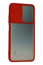 Uray store Xiaomi Redmi Note 10 Kılıf Palm Buzlu Kamera Sürgülü Silikon - Kırmızı - Görsel 2