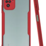 Uray store Xiaomi Redmi Note 10 Kılıf Platin Silikon - Kırmızı