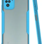 Uray store Xiaomi Redmi Note 10 Kılıf Platin Silikon - Mavi