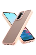Uray store Xiaomi Redmi Note 10 Pro Kılıf Elegant Kapak - Pudra