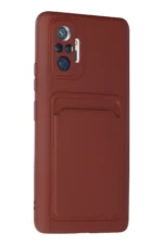 Uray store Xiaomi Redmi Note 10 Pro Kılıf Kelvin Kartvizitli Silikon - Bordo - Görsel 2