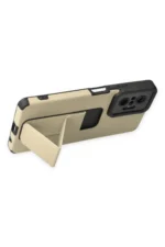Uray store Xiaomi Redmi Note 10 Pro Kılıf Mega Standlı Silikon - Gold - Görsel 4