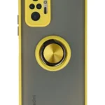 Uray store Xiaomi Redmi Note 10 Pro Kılıf Montreal Yüzüklü Silikon Kapak - Sarı