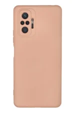 Uray store Xiaomi Redmi Note 10 Pro Kılıf Nano içi Kadife Silikon - Pudra