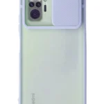 Uray store Xiaomi Redmi Note 10 Pro Kılıf Palm Buzlu Kamera Sürgülü Silikon - Lila