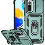 Uray store Xiaomi Redmi Note 10 Pro Kılıf Pars Lens Yüzüklü Silikon - Yeşil