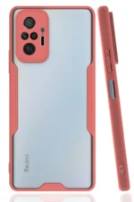 Uray store Xiaomi Redmi Note 10 Pro Kılıf Platin Silikon - Pembe