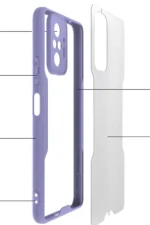 Uray store Xiaomi Redmi Note 10 Pro Kılıf Platin Silikon - Sarı - Görsel 2