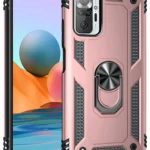 Uray store Xiaomi Redmi Note 10 Pro Kılıf Sofya Yüzüklü Silikon Kapak - Rose