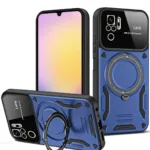Uray store Xiaomi Redmi Note 10S Kılıf Joy Lens Standlı Kapak - Lacivert