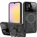 Uray store Xiaomi Redmi Note 10S Kılıf Joy Lens Standlı Kapak - Siyah