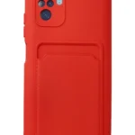 Uray store Xiaomi Redmi Note 10S Kılıf Kelvin Kartvizitli Silikon - Kırmızı