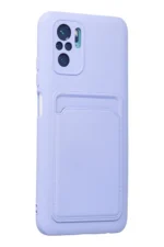 Uray store Xiaomi Redmi Note 10S Kılıf Kelvin Kartvizitli Silikon - Lila - Görsel 2