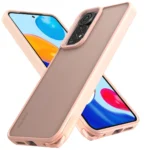 Uray store Xiaomi Redmi Note 11 Kılıf Elegant Kapak - Pudra
