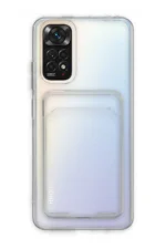 Uray store Xiaomi Redmi Note 11 Kılıf Kart Şeffaf Silikon - Şeffaf - Görsel 2