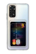 Uray store Xiaomi Redmi Note 11 Kılıf Kart Şeffaf Silikon - Şeffaf