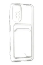 Uray store Xiaomi Redmi Note 11 Kılıf Kart Şeffaf Silikon - Şeffaf - Görsel 4