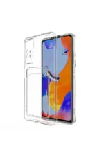 Uray store Xiaomi Redmi Note 11 Kılıf Kart Şeffaf Silikon - Şeffaf - Görsel 7