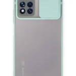 Uray store Xiaomi Redmi Note 11 Pro Plus 5G Kılıf Palm Buzlu Kamera Sürgülü Silikon - Turkuaz
