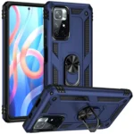 Uray store Xiaomi Redmi Note 11T Kılıf Sofya Yüzüklü Silikon Kapak - Lacivert