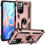 Uray store Xiaomi Redmi Note 11T Kılıf Sofya Yüzüklü Silikon Kapak - Rose