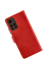 Uray store Xiaomi Redmi Note 11T Kılıf Trend S Plus Kapaklı Kılıf - Kırmızı - Görsel 2