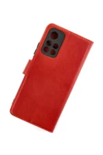 Uray store Xiaomi Redmi Note 11T Kılıf Trend S Plus Kapaklı Kılıf - Kırmızı - Görsel 3