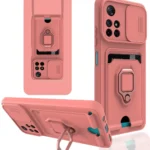 Uray store Xiaomi Redmi Note 11T Kılıf Zuma Kartvizitli Yüzüklü Silikon - Pembe