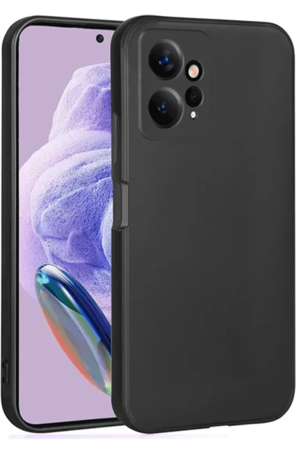 Uray store Xiaomi Redmi Note 12 4G Kılıf First Silikon - Siyah
