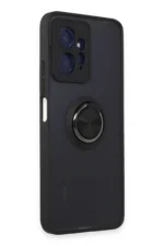 Uray store Xiaomi Redmi Note 12 4G Kılıf Montreal Yüzüklü Silikon Kapak - Siyah - Görsel 2