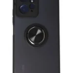 Uray store Xiaomi Redmi Note 12 4G Kılıf Montreal Yüzüklü Silikon Kapak - Siyah