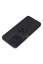 Uray store Xiaomi Redmi Note 12 4G Kılıf Montreal Yüzüklü Silikon Kapak - Siyah - Görsel 4