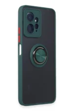 Uray store Xiaomi Redmi Note 12 4G Kılıf Montreal Yüzüklü Silikon Kapak - Yeşil - Görsel 2