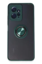 Uray store Xiaomi Redmi Note 12 4G Kılıf Montreal Yüzüklü Silikon Kapak - Yeşil