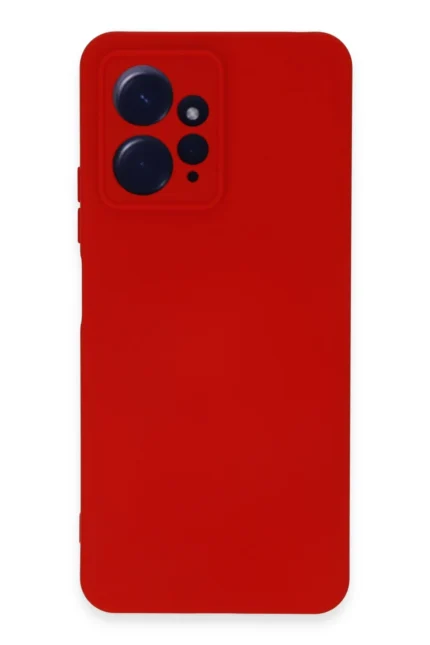 Uray store Xiaomi Redmi Note 12 4G Kılıf Nano içi Kadife Silikon - Kırmızı