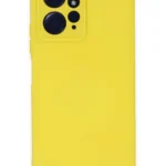 Uray store Xiaomi Redmi Note 12 4G Kılıf Nano içi Kadife Silikon - Sarı