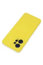 Uray store Xiaomi Redmi Note 12 4G Kılıf Nano içi Kadife Silikon - Sarı - Görsel 3