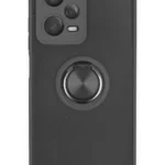 Uray store Xiaomi Redmi Note 12 5G Kılıf Montreal Yüzüklü Silikon Kapak - Siyah