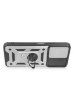 Uray store Xiaomi Redmi Note 12 5G Kılıf Pars Lens Yüzüklü Silikon - Gümüş - Görsel 3