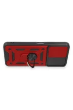 Uray store Xiaomi Redmi Note 12 5G Kılıf Pars Lens Yüzüklü Silikon - Kırmızı - Görsel 3