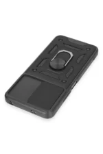 Uray store Xiaomi Redmi Note 12 5G Kılıf Pars Lens Yüzüklü Silikon - Siyah - Görsel 4