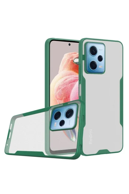 Uray store Xiaomi Redmi Note 12 5G Kılıf Platin Silikon - Yeşil