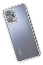 Uray store Xiaomi Redmi Note 12 5G Kılıf Razer Lensli Silikon - Gümüş - Görsel 4