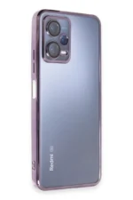 Uray store Xiaomi Redmi Note 12 5G Kılıf Razer Lensli Silikon - Mor - Görsel 2