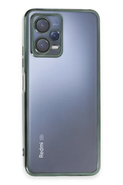 Uray store Xiaomi Redmi Note 12 5G Kılıf Razer Lensli Silikon - Yeşil
