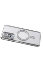 Uray store Xiaomi Redmi Note 12 Pro 4G Joke Simli Magneticsafe Kılıf - Gümüş - Görsel 4
