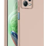 Uray store Xiaomi Redmi Note 12 Pro 5G Kılıf Nano içi Kadife Silikon - Pudra